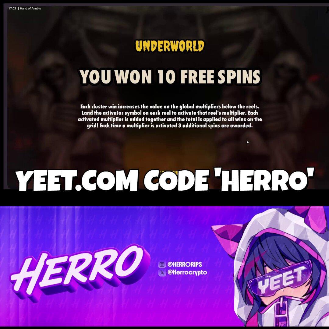 Herro celebrating $20,000 in Yeet affiliate commissions