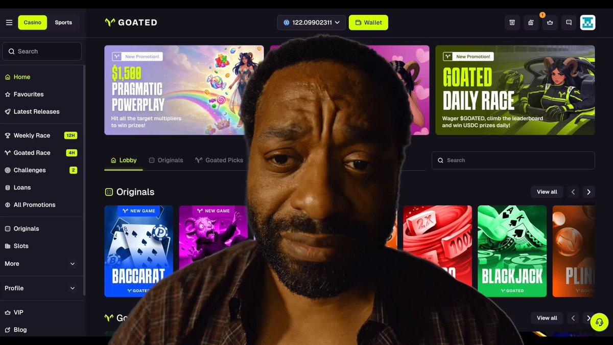 Goated promotional video posted about an hour after its security denial