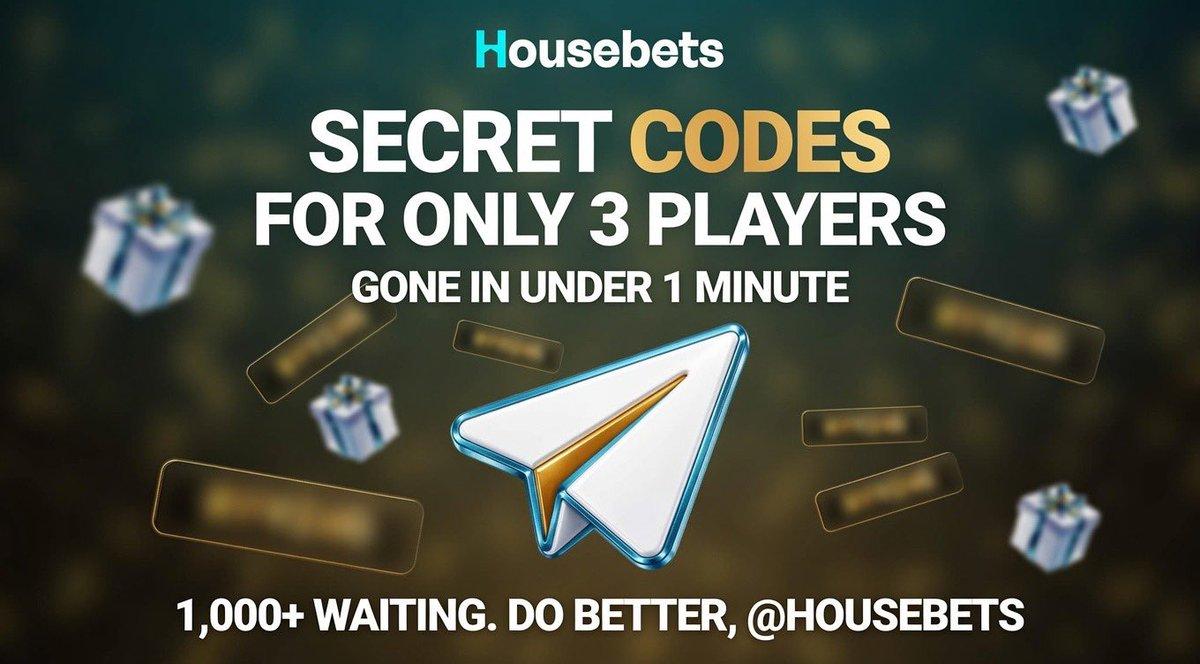Screenshot shared by InfiniteSideCash showing the Housebets promo code situation