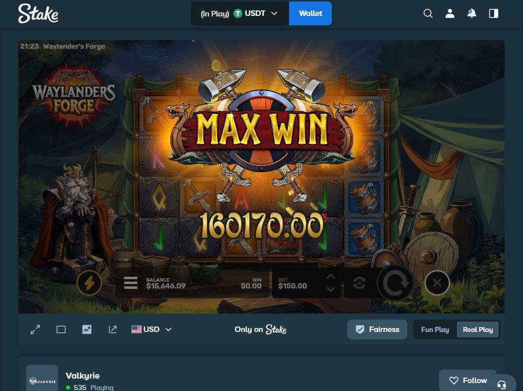 Screenshot of FunnyHoodVidz fifth Trickster max win on Stake