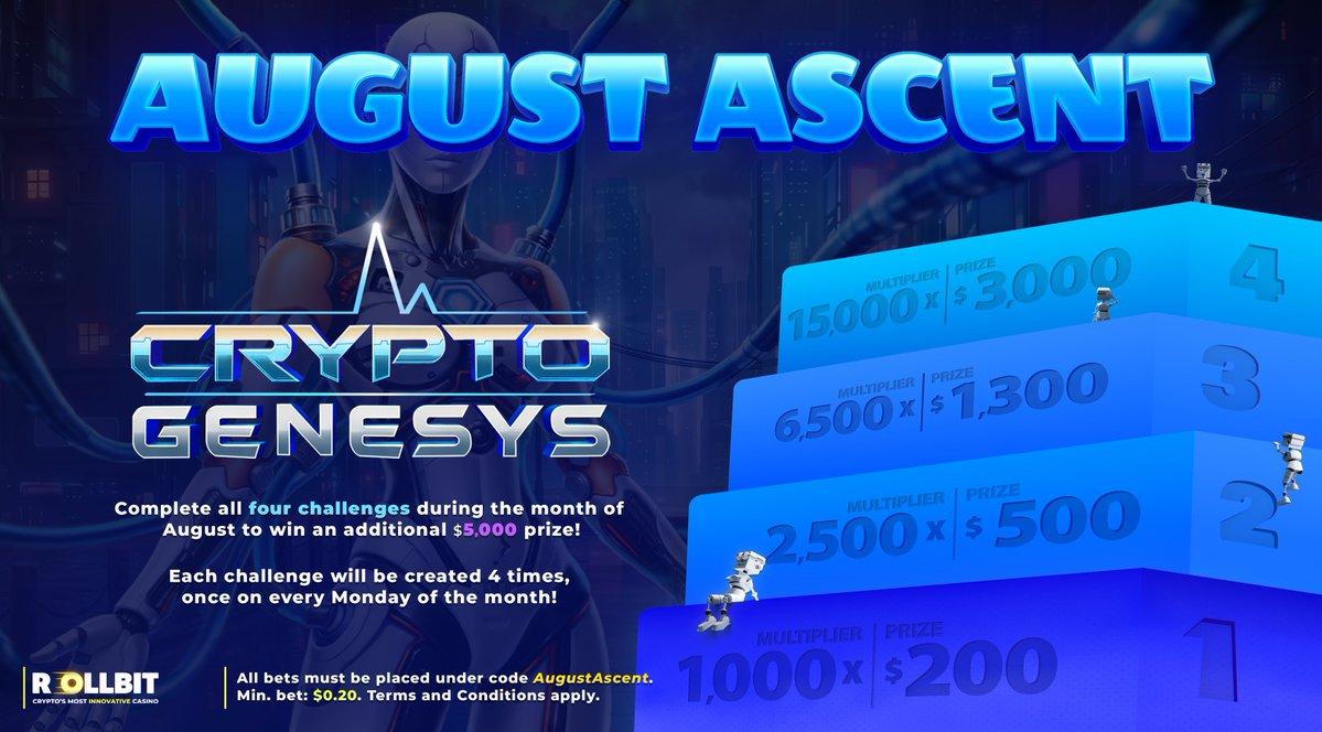 Rollbit August Ascent Week 2 promotional graphic