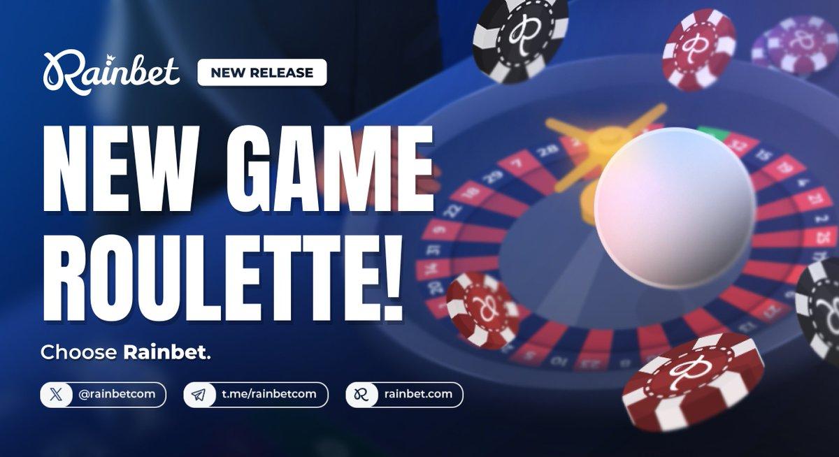 Rainbet Roulette game interface showing the betting grid and wheel