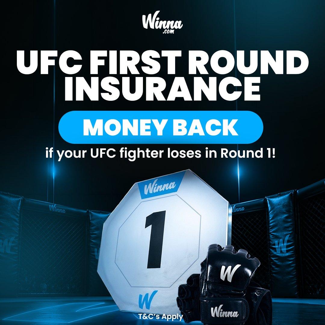 Winna UFC First Round Insurance promo graphic