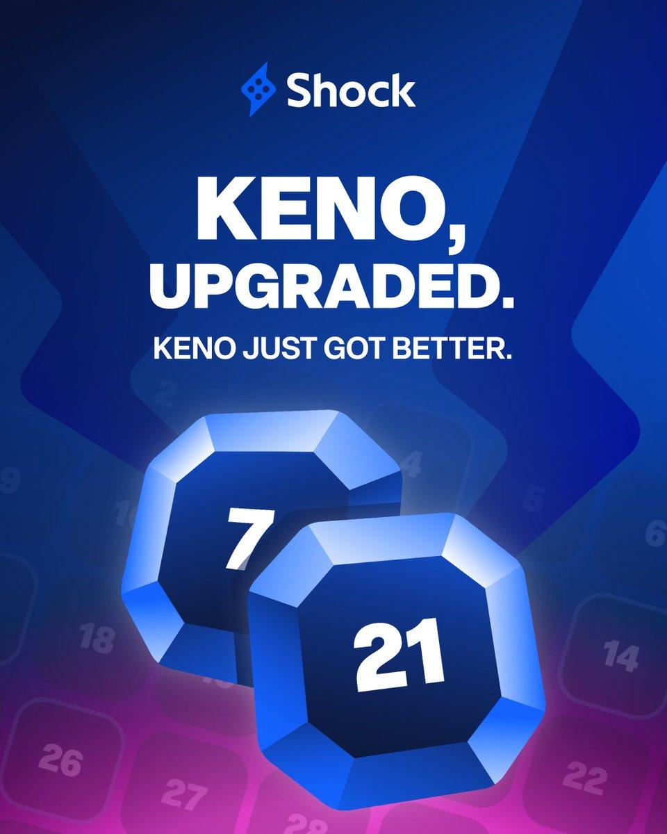 Shock Keno upgrade promotional image
