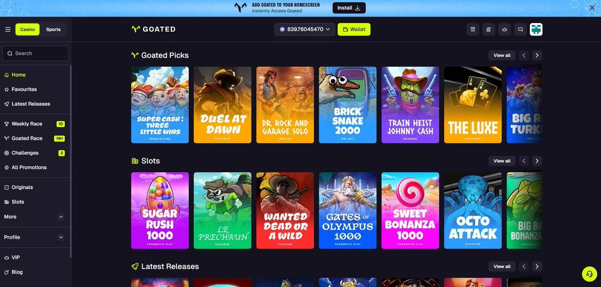 Screenshot shared with Mr.Rich's security vulnerability claim against Goated
