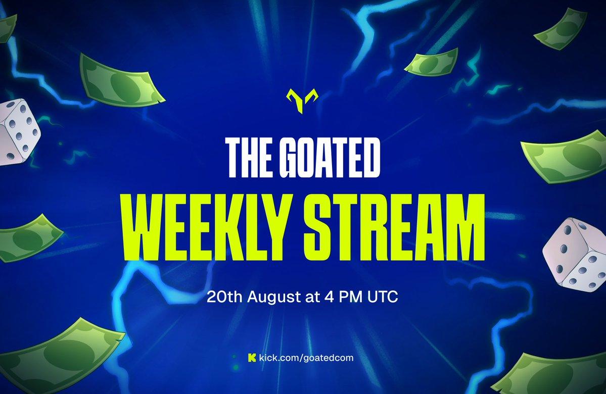 Goated Thursday stream announcement